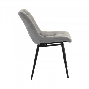 Scaun Model Vittorio, Antracit/Negru, 46x62x80 cm - Img 4