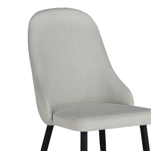Scaun Remis, crem/negru, 49x61x91 cm - Img 3