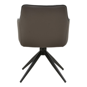 Scaun Rotativ Model Debra, Gri/Negru , 60x64x83 cm - Img 5