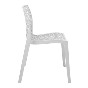 Scaun stivuibil Hush, alb, 50x57x80 cm - Img 4