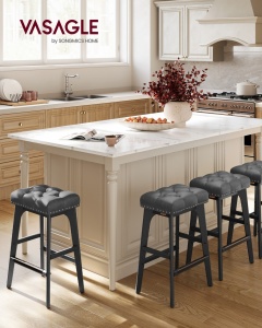 Scaune de bar Vasagle Negru 44x32x66 cm - Img 1