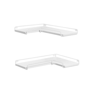 Set 2 rafturi de colt Vasagle Albastru 40x29x4 cm - Img 2