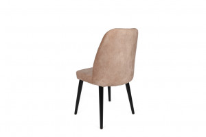 Set 2 scaune Model Alfa-433, Bej/Negru, 50x49x90 cm - Img 3