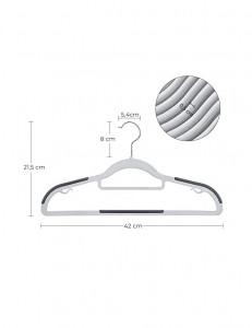 Set 30 umerase, Songmics, 42 cm, CRP20G30, Gri - Img 5