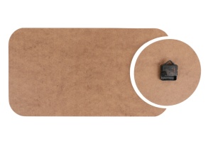 Set ceasuri decorative din MDF, 2 bucati YMS Multicolor 68x32 cm - Img 5