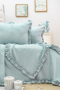 Set Cuvertura Pique Model Martha Mint - Img 2