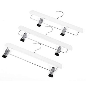 Set de 8 umerase din lemn, Songmics, Alb-Argintiu, 35.5x2.6x1.1 cm - Img 4