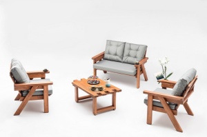 Set de gradina Abant (311) Nuc 161x88x80 cm - Img 1