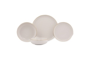 Set farfurii servire, 16 bucati Golcych Zenmetis Multicolor 27x27x2.5 cm - Img 4