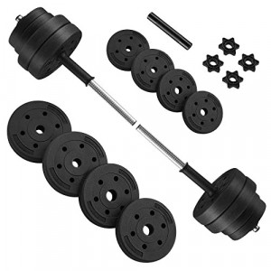 Set gantera modulara 2 x 15 kg, Songmics, Negru, 50x21.5x21.5 cm - Img 2