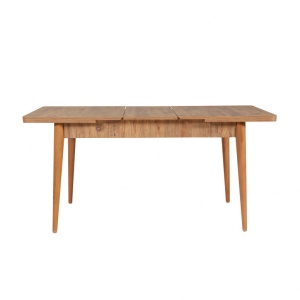 Set Masa Extensibila si scaune Model Stefan, 129-163x80x75 cm, Pin atlantic/ Verde Soho - Img 11