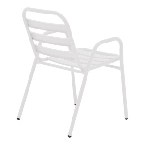 Set masă și scaune de exterior, 3 Piese, Model , Alb - Img 3