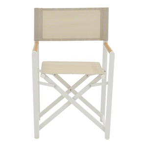 Set Masa si Scaune de Exterior, 7 Piese, Model Kliton-Mabu, Alb, 150x80x74 cm - Img 5