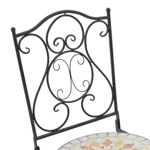 Set masă și scaune Sellis, 3 piese, negru - Img 8