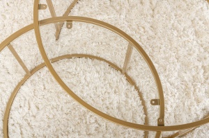 Set Masute de cafea Model Aurum 80, Auriu/Transparent - Img 5