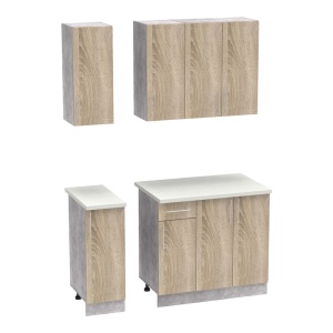 Set mobilă de bucătărie Festa II, stejar sonoma, 120x60x85 cm