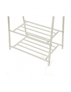 Suport pentru umerase, Songmics, HSR05W, Metal, Alb, 155 x 87 x 41 cm - Img 5