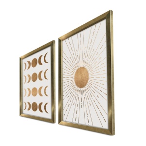 Tablou, 2 bucati NatureGrace Maro 38x53 cm - Img 3