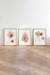 Tablou, 3 bucati Huhu205 Multicolor 35x50 cm - Img 5