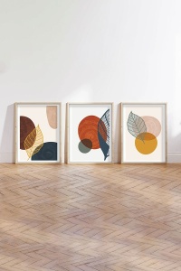 Tablou, 3 bucati Huhu209 Multicolor 50x70 cm - Img 5