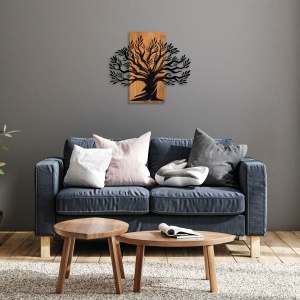 Tablou din lemn si metal Monumental Nuc 58x67 cm - Img 3