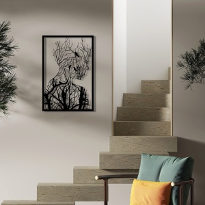 Tablou metalic Arakan Negru 42x62 cm - Img 4