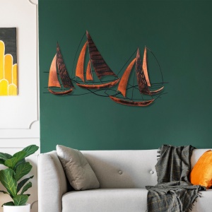 Tablou metalic Barbaros Multicolor 125x74x4 cm - Img 4