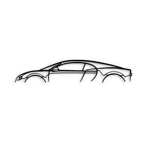 Tablou metalic Bugatti Negru 70x13 cm - Img 4