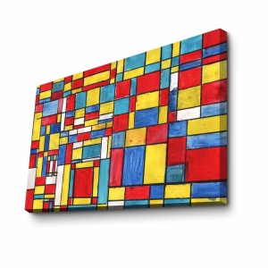 Tablou Rainbow Palette 3 Multicolor 70x100x3 cm - Img 3