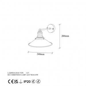 Aplica Conical - 12196 Auriu - Img 6