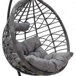 Balansoar de Gradina Hudson Gri 109x100x197 cm - Img 4