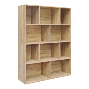 Bibliotecă Evergin, stejar, 100x30x135 cm