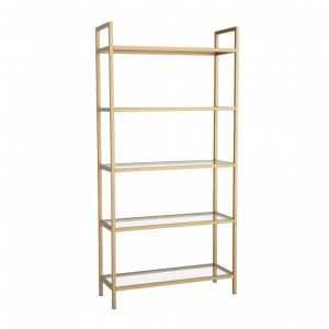 Biblioteca Model K101, Auriu, 80x30x165 cm - Img 5