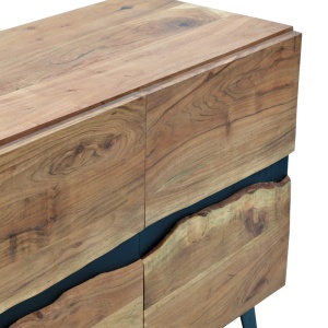 Bufet - Comodă Living Imena Cabinet, natur, 148x43.5x86 cm - Img 7