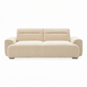 Canapea Extensibila 3 Locuri Harmonious, bej, 223.5x92x81 cm - Img 2