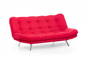 Canapea Extensibila, 3 Locuri Misa Sofabed Rosu - Img 6