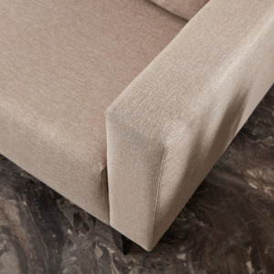 Canapea extensibila 3 locuri PWF-0592 material textil crem 230x90x74cm - Img 6
