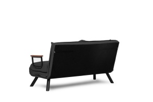 Canapea extensibilă cu 2 locuri Sando Gri inchis 175x133x41 cm - Img 13