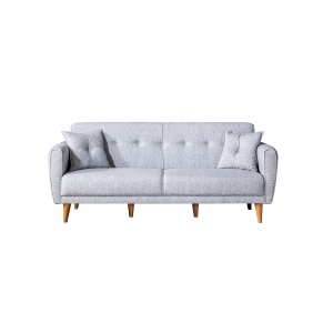 Canapea extensibila cu 3 locuri Model Aria, Gri - Img 4