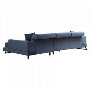 Coltar PWF-0575 stanga material textil albastru 308/190x92cm - Img 3