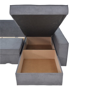 Coltar Reversibil Venzie, gri, 283x214x83 cm - Img 8