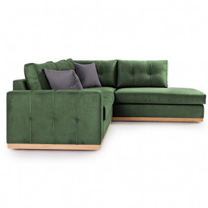 Coltar Stanga Boston Verde Inchis - Gri Inchis - Natural 280x225x95 cm - Img 3