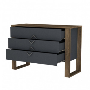 Comoda Model Bumerang V1, Nuc/Antracit, 110x44.8x76 cm - Img 6