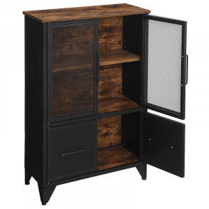 Comoda Model Gael, Maro/Negru, 70x33x100 cm - Img 4