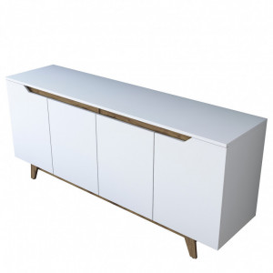 Comoda Model GD102, Alb/Nuc, 480x45x78.6 cm - Img 7