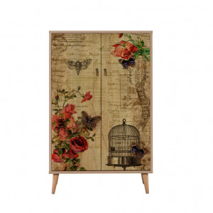Comoda Model Multibox, Stejar sonoma, 80x36x127 cm - Img 6