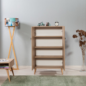 Comoda Model Multibox V3, Stejar sonoma, 80x36x127 cm - Img 3