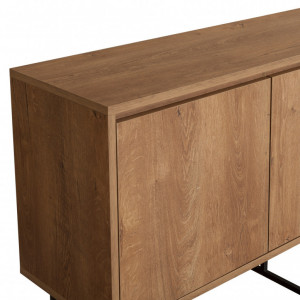 Comoda Model Ruba, Nuc/Negru, 140x36x72 cm - Img 8
