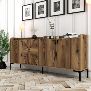 Comoda Model Venedik, Nuc, 180x35x78 cm - Img 2