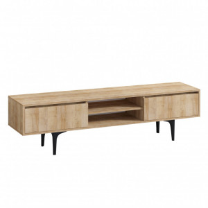 Comoda TV Salvador, Model Artemis, 150x47x40 cm, Stejar - Img 3